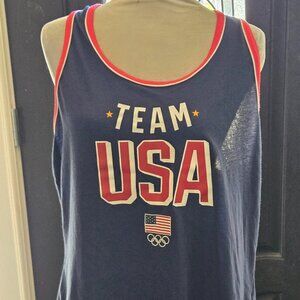 Fanatics Team USA Women's Olympics Tank‎ Top Size XL Red White Blue Running